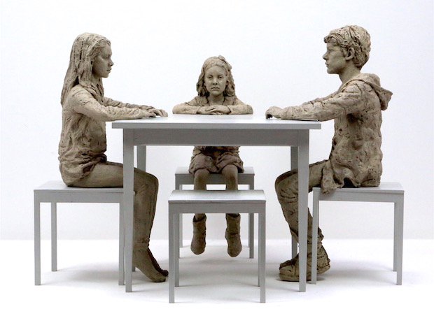 The Dinner Table (Monotone), 2015, Bronze, wood and paint ∏ Sean Henry copy.jpg