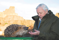 1.	Sir David Attenborough and hedgehog scale model