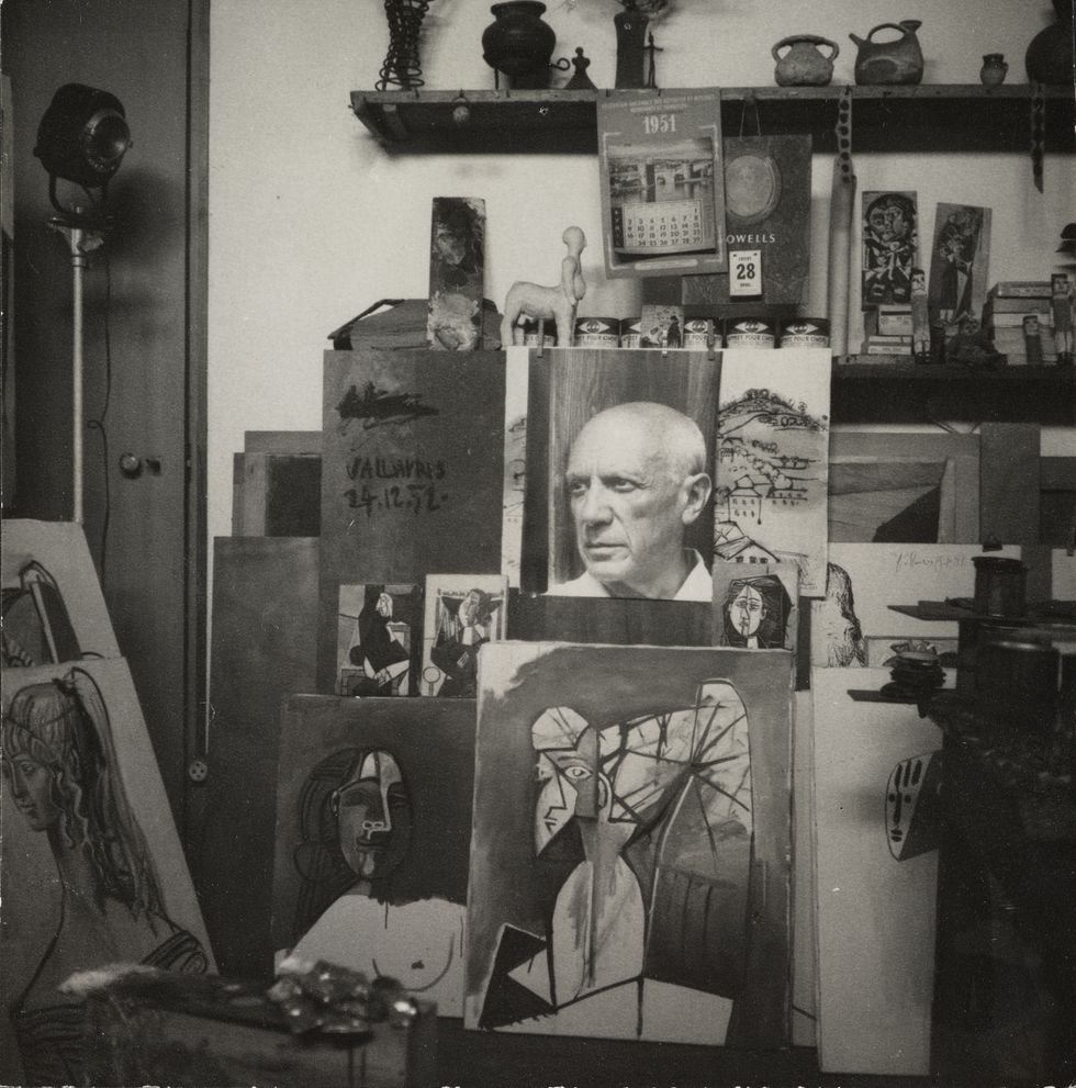 Picasso's Studio Villa La Galloise at Vallauris, 1954, by Lee Miller (c) The National Galleries of Scotland.jpg