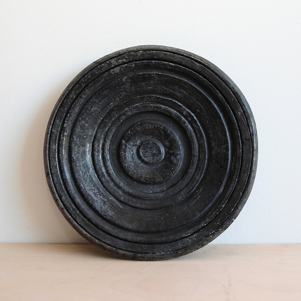 Megan Rowden, Carbonised Sphere ii, raku fired ceramic, 220*30mm.jpg