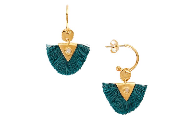 Une a Une @ IRIS green pom pom earrings - £58 copy 2.jpg