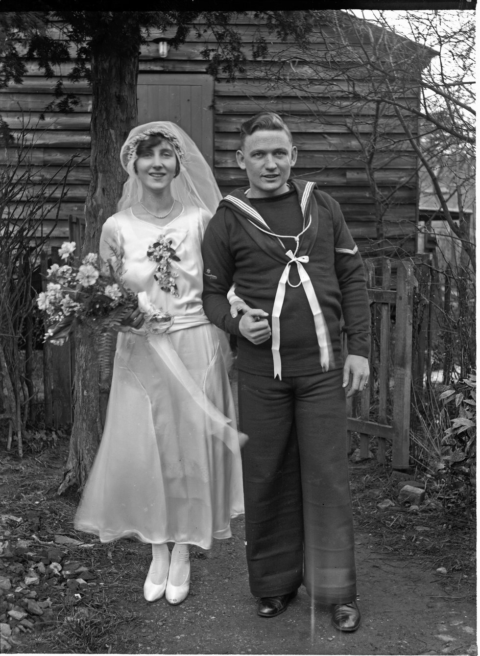 Sidney Francis (1891-1973) Sailor’s Wedding, c. 1920s, digital print from a glass plate negative, reproduced by permission of Surrey History Centre (SHC ref 9524).jpg