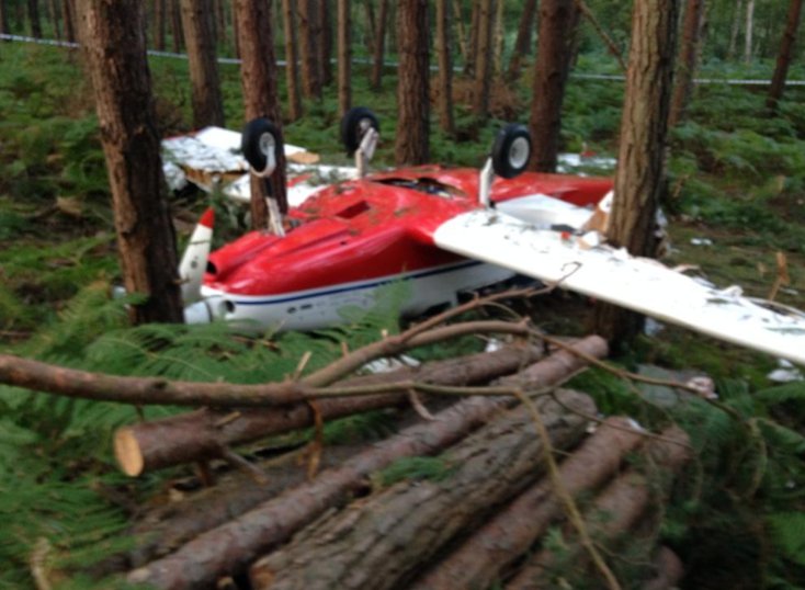 Light aircraft crashes in Surrey