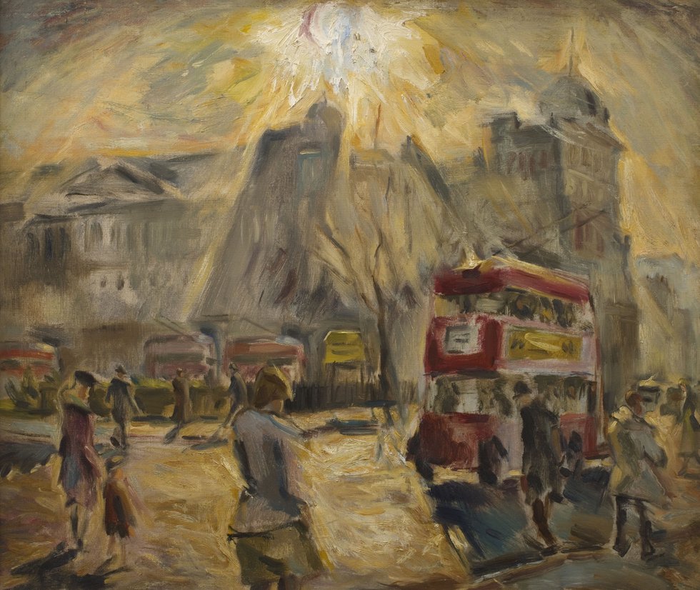 Cyril Mann (1911-1980) Finsbury Square, c. 1948 Oil on canvas © The Artist courtesy of Piano Nobile.jpg