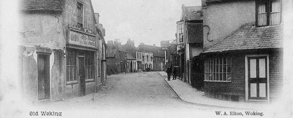 Postcard of Old Woking, c 1900 Image courtesy of David Rose.jpg