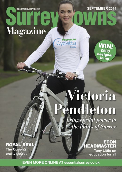 Victoria Pendleton in the Surrey Downs Magazine