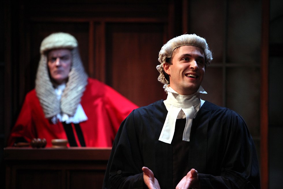 Trial By Laughter at The Watermill Theatre. Nicholas Murchie and Philippe Edwards. Photo by Philip Tull.JPG