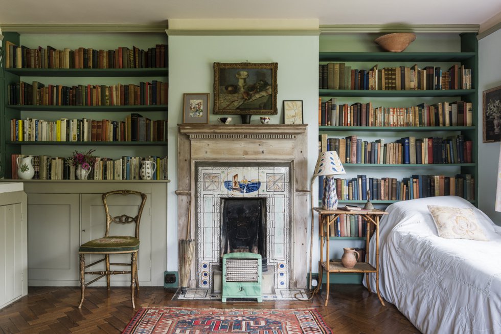 Virginia Woolf's bedroom at Monk's House, East Sussex