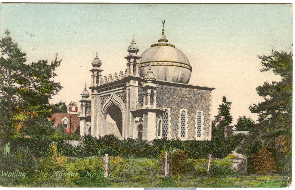 Post card of the Shah Jahan Mosque, 1925  (c) The Lightbox Gallery & Museum, Woking.jpg