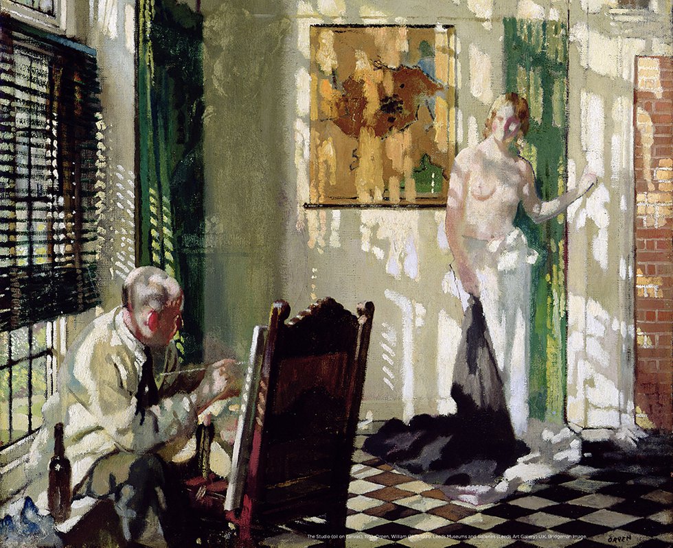 The Studio (oil on canvas), Orpen, William (1878-1931)credit2.jpg