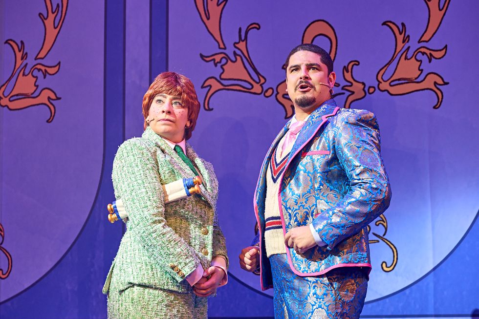 Jodie Jacobs and Damien James in Cinderella at the Lyric Hammersmith Theatre © Manuel Harlan.jpg